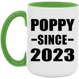 Poppy Since 2023 - 15oz Accent Mug Green
