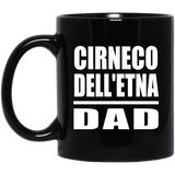 Cirneco Dell'etna Dad - 11oz Coffee Mug Black