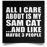 All I Care About Is My Sam Cat - Poster Square