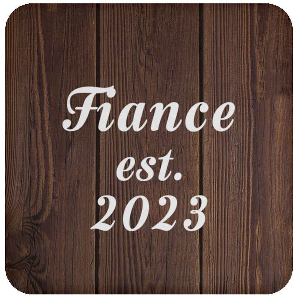 Fiance Established EST. 2023 - Drink Coaster D