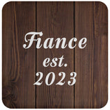 Fiance Established EST. 2023 - Drink Coaster D