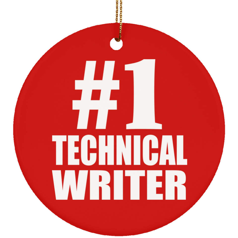 Number One #1 Technical Writer - Circle Ornament