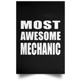 Most Awesome Mechanic - Poster Portrait