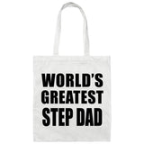 World's Greatest Step Dad - Tote Bag White