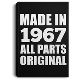 57th Birthday Made in 1967 All Parts Original - Canvas Portrait