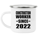 Construction Worker Since 2022 - 12oz Camping Mug