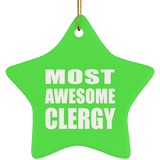 Most Awesome Clergy - Star Ornament