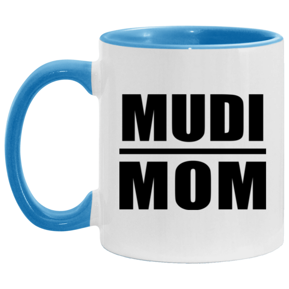Mudi Mom - 11oz Accent Mug Blue