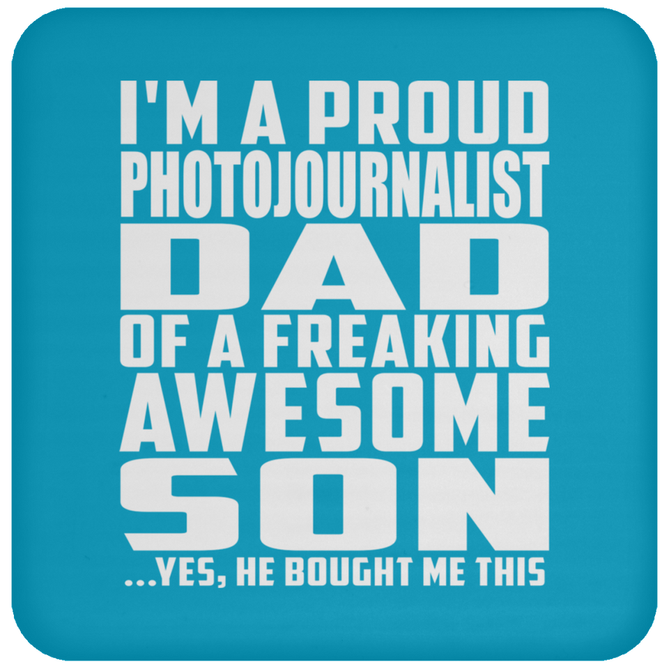 Proud Photojournalist Dad Of Awesome Son - Drink Coaster