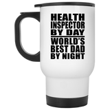 Health Inspector By Day World's Best Dad By Night - Travel Mug