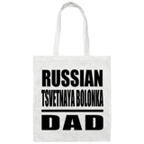 Russian Tsvetnaya Bolonka Dad - Tote Bag White