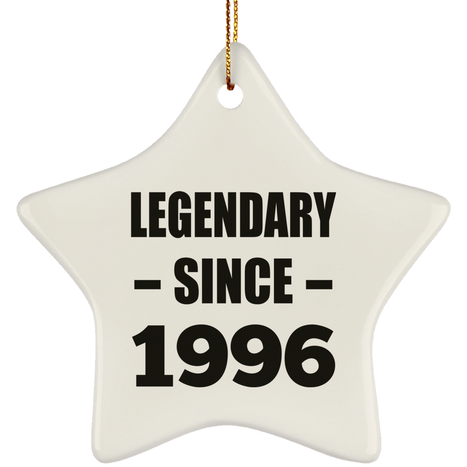 28th Birthday Legendary Since 1996 - Star Ornament