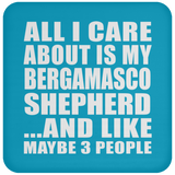 All I Care About Is My Bergamasco Shepherd - Drink Coaster
