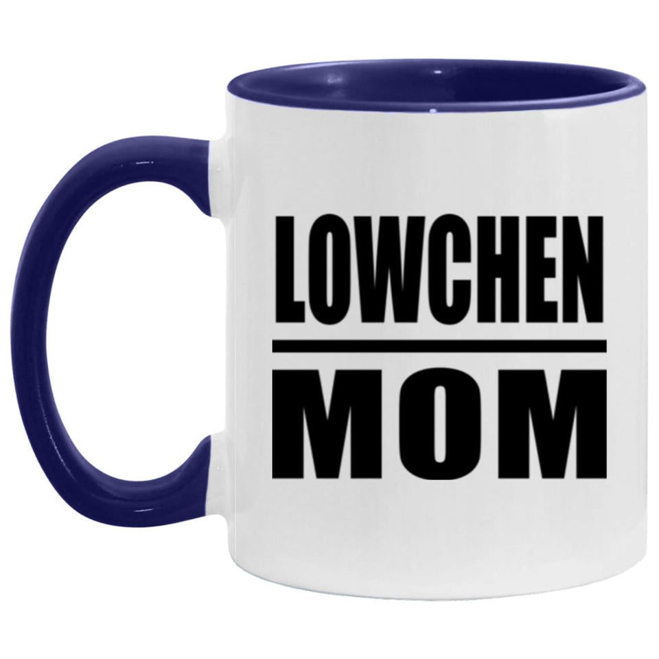 Lowchen Mom - 11oz Accent Mug Purple