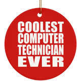 Coolest Computer Technician Ever - Circle Ornament