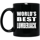 World's Best Lumberjack - 11 Oz Coffee Mug Black