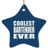 Coolest Bartender Ever - Star Ornament