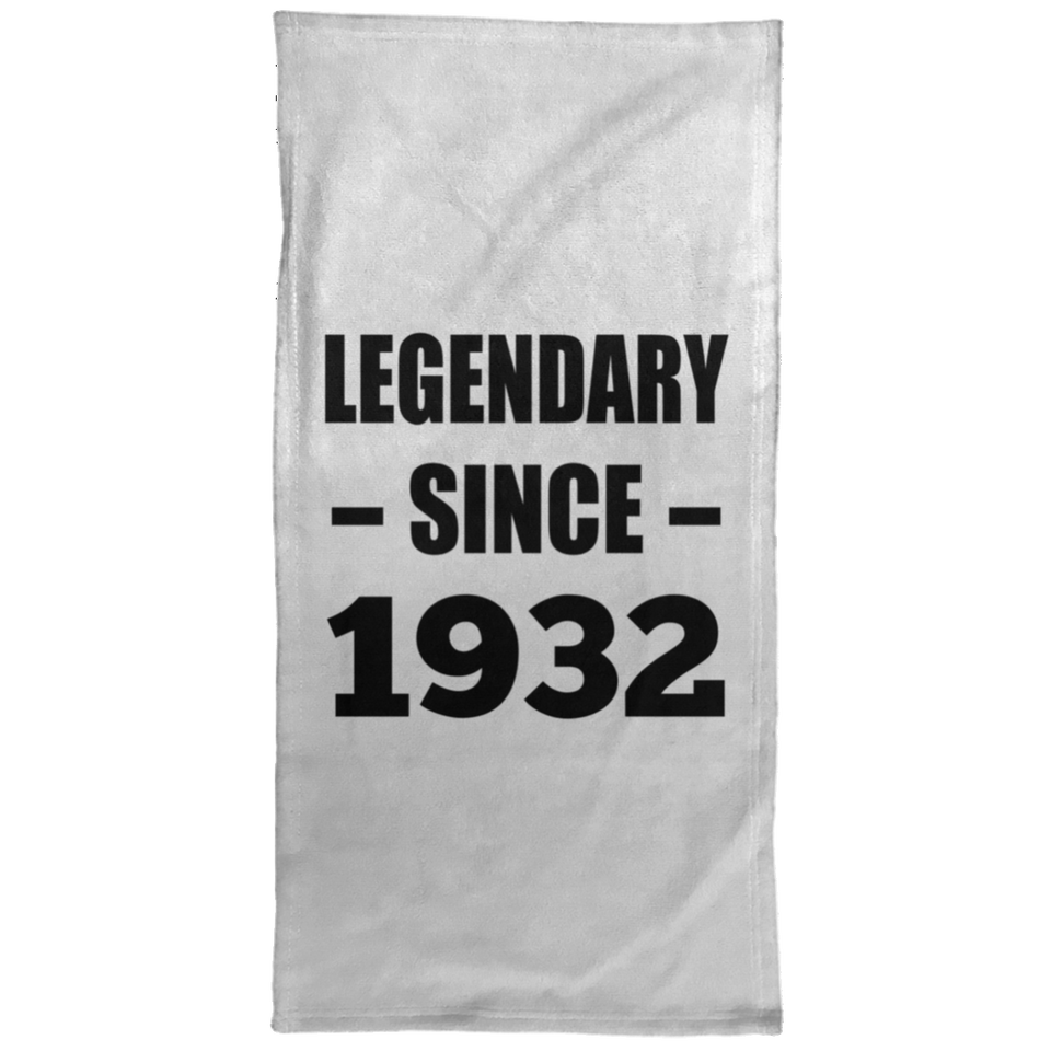 92nd Birthday Legendary Since 1932 - Hand Towel