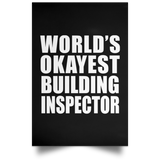 World's Okayest Building Inspector - Poster Portrait