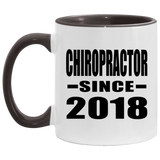 Chiropractor Since 2018 - 11oz Accent Mug Black