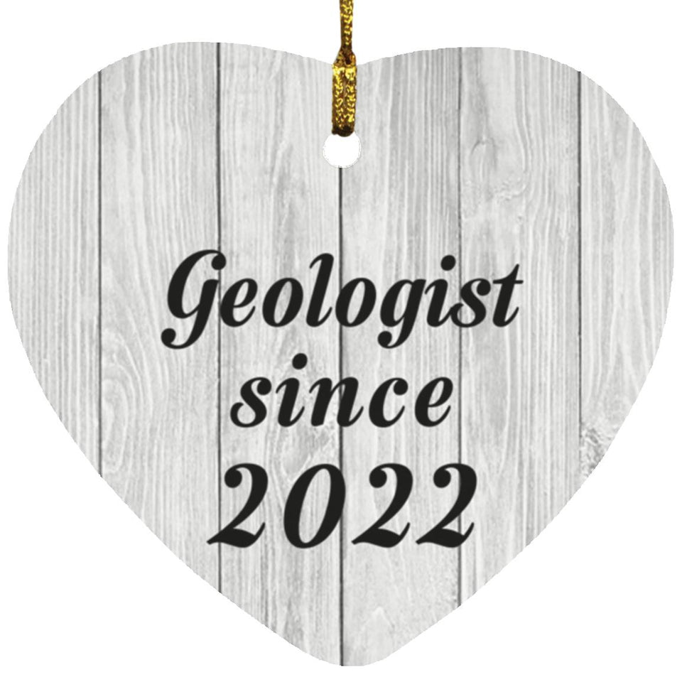 Geologist Since 2022 - Heart Ornament F