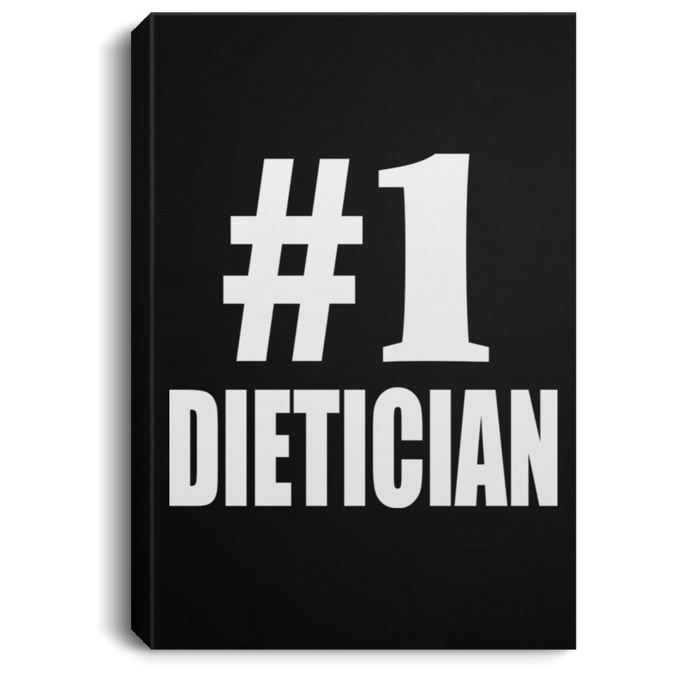 Number One #1 Dietician - Canvas Portrait