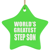 World's Greatest Step Son - Star Ornament