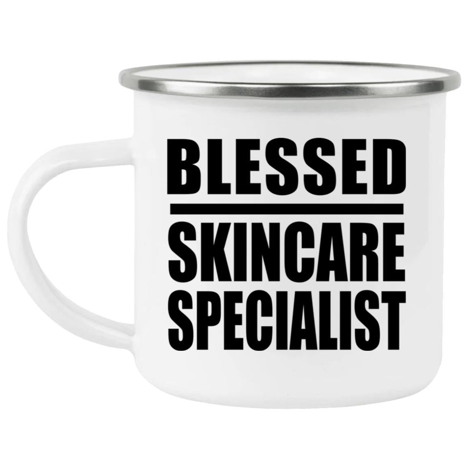 Blessed Skincare Specialist - 12oz Camping Mug