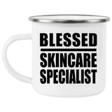 Blessed Skincare Specialist - 12oz Camping Mug