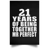 21st Anniversary 21 Years Of Being Mr Perfect - Poster Portrait