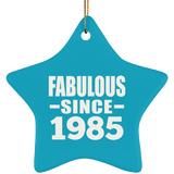39th Birthday Fabulous Since 1985 - Star Ornament