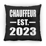 Chauffeur Established EST. 2023 - Throw Pillow Black