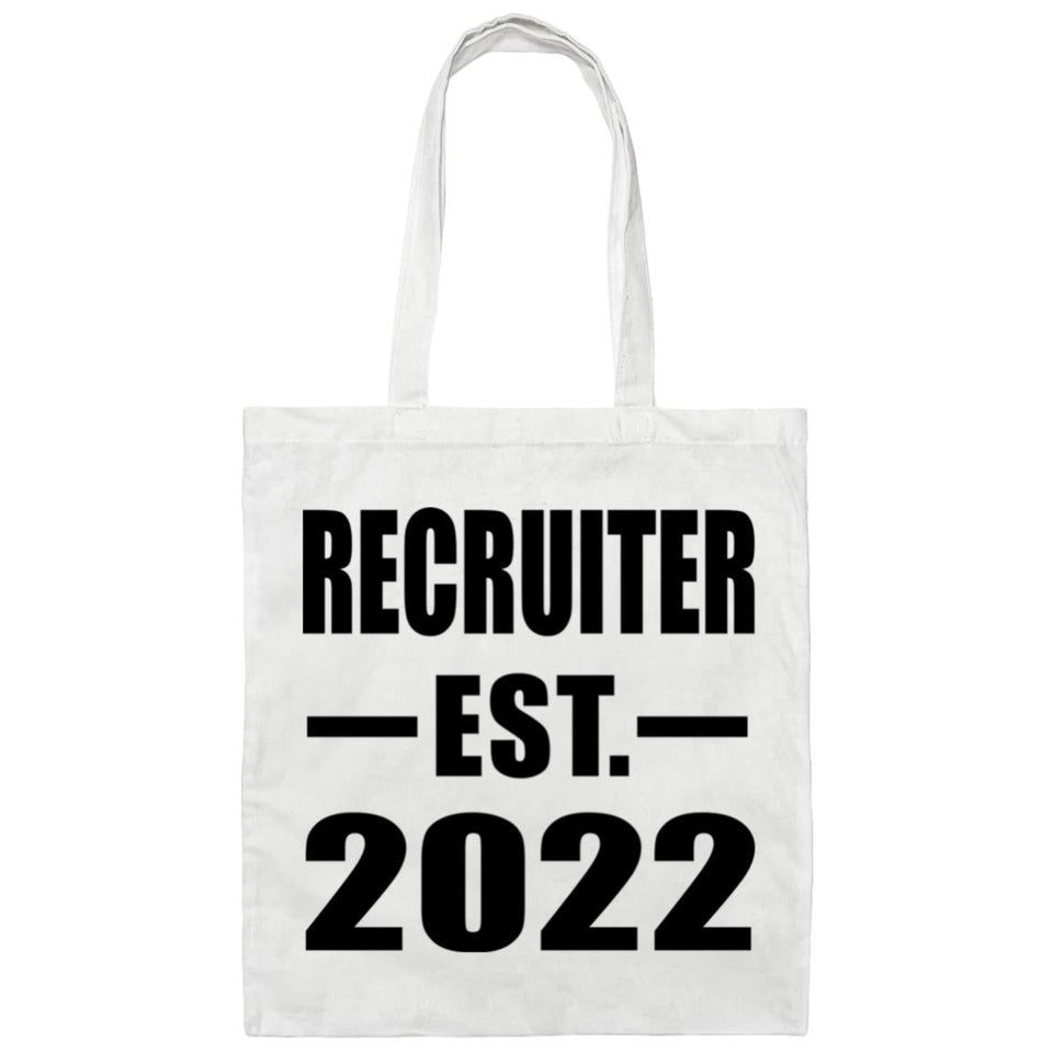 Recruiter Established EST. 2022 - Tote Bag White