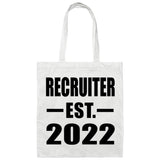 Recruiter Established EST. 2022 - Tote Bag White