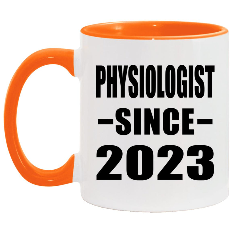 Physiologist Since 2023 - 11oz Accent Mug Orange