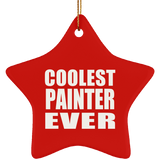 Coolest Painter Ever - Star Ornament