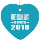 Market Research Analyst Since 2018 - Heart Ornament