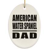 American Water Spaniel Dad - Oval Ornament