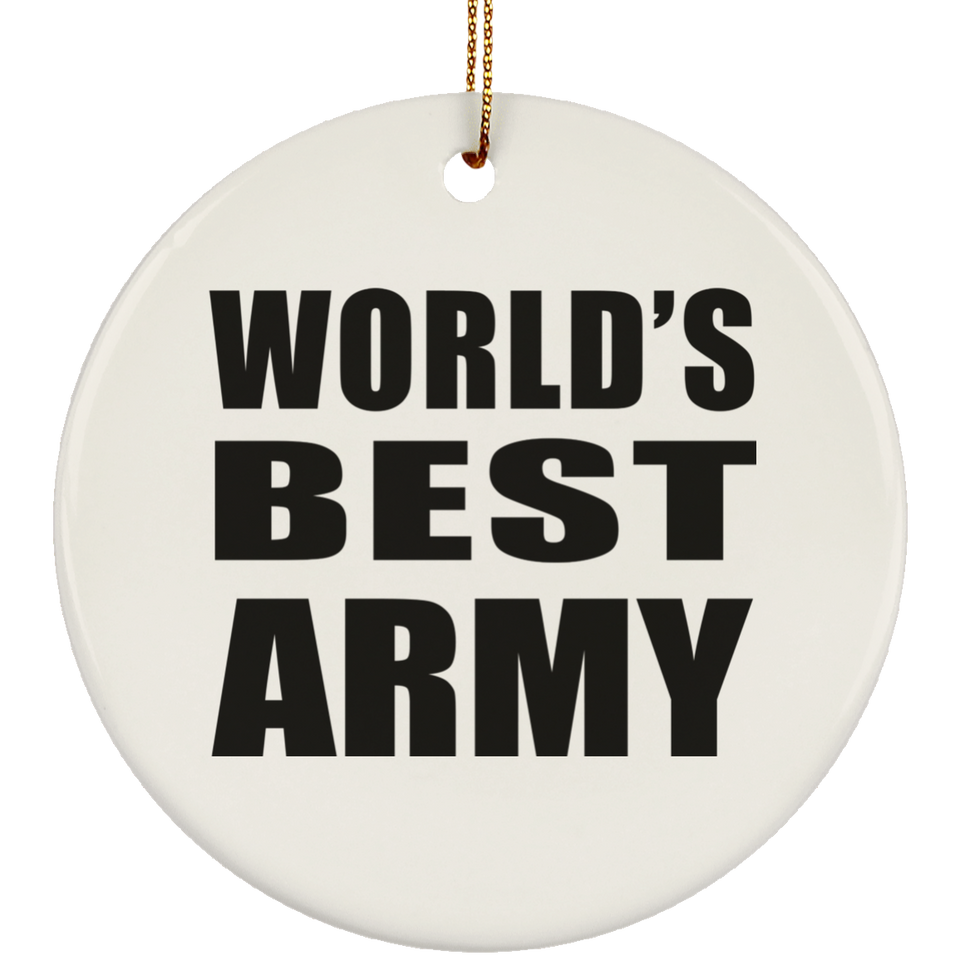 World's Best Army - Circle Ornament