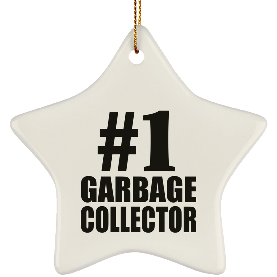 Number One #1 Garbage Collector - Star Ornament