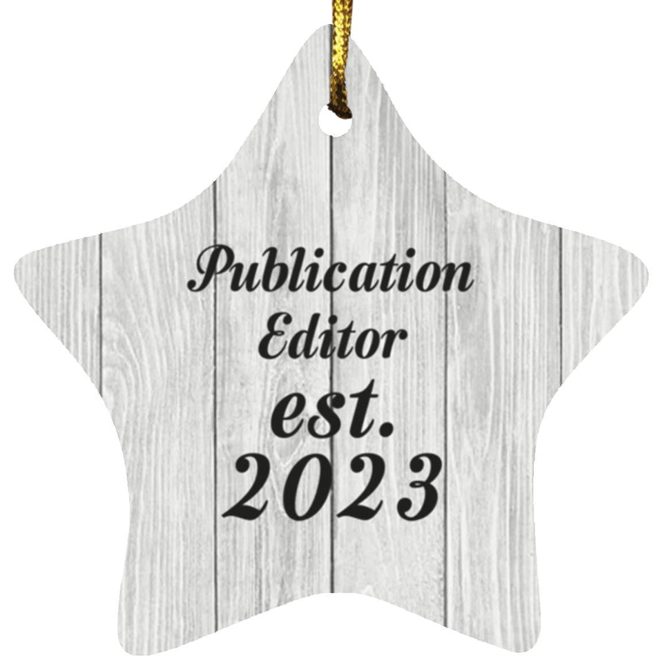 Publication Editor Established Est. 2023 - Star Ornament F