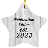 Publication Editor Established Est. 2023 - Star Ornament F