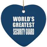 World's Greatest Security Guard - Heart Ornament