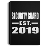 Security Guard Established EST. 2019 - Canvas Portrait