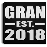 Gran Established EST. 2018 - Canvas Square