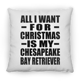 All I Want For Christmas Is My Chesapeake Bay Retriever - Throw Pillow