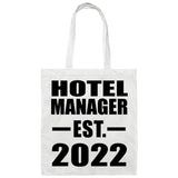 Hotel Manager Established EST. 2022 - Tote Bag White