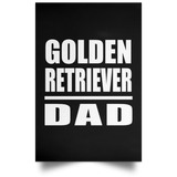 Golden Retriever Dad - Poster Portrait
