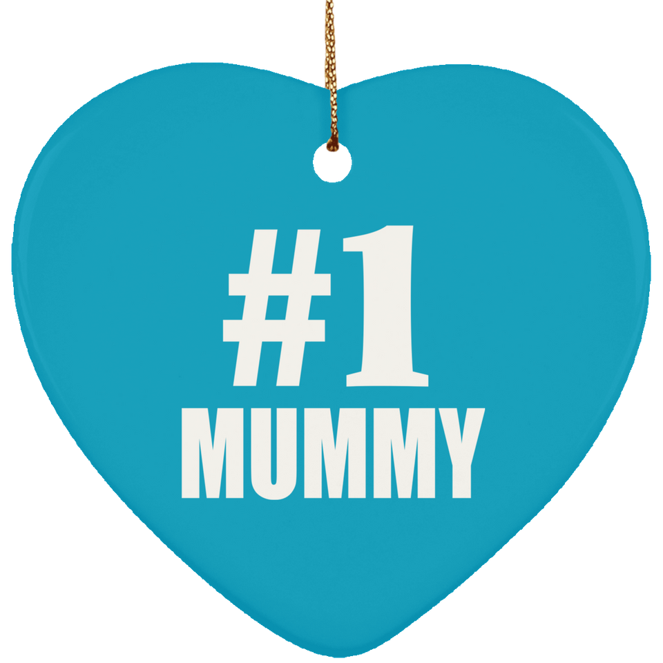 Number One #1 Mummy - Heart Ornament