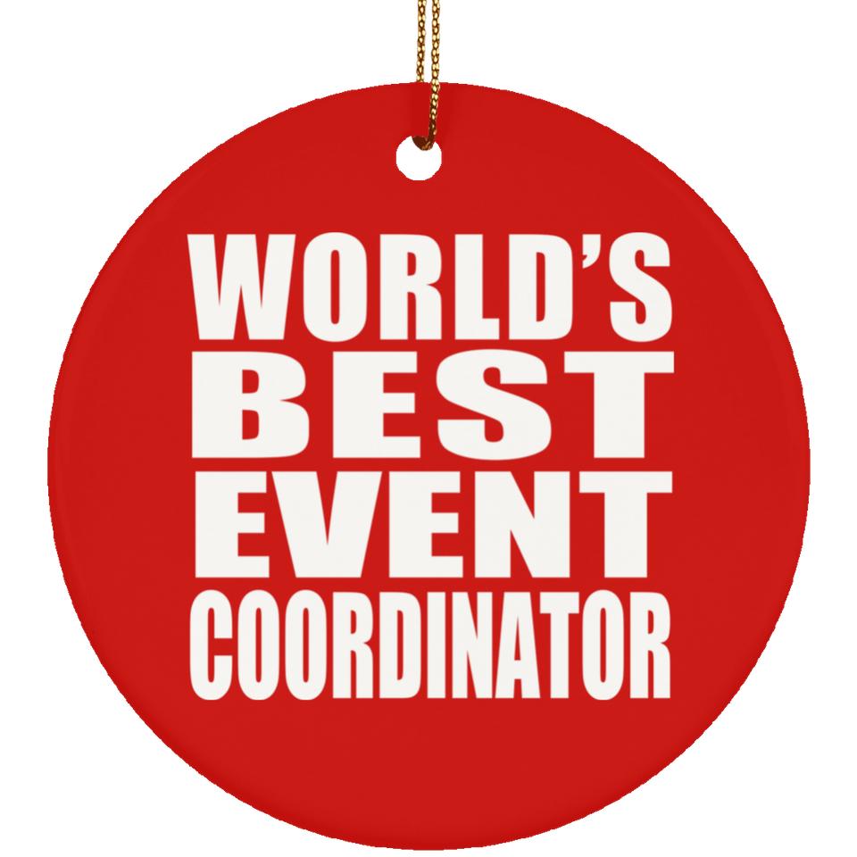 World's Best Event Coordinator - Circle Ornament